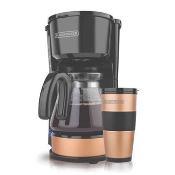 Cafetera 5 tazas inox 4 en 1 Black + Decker CM0755S-MX
