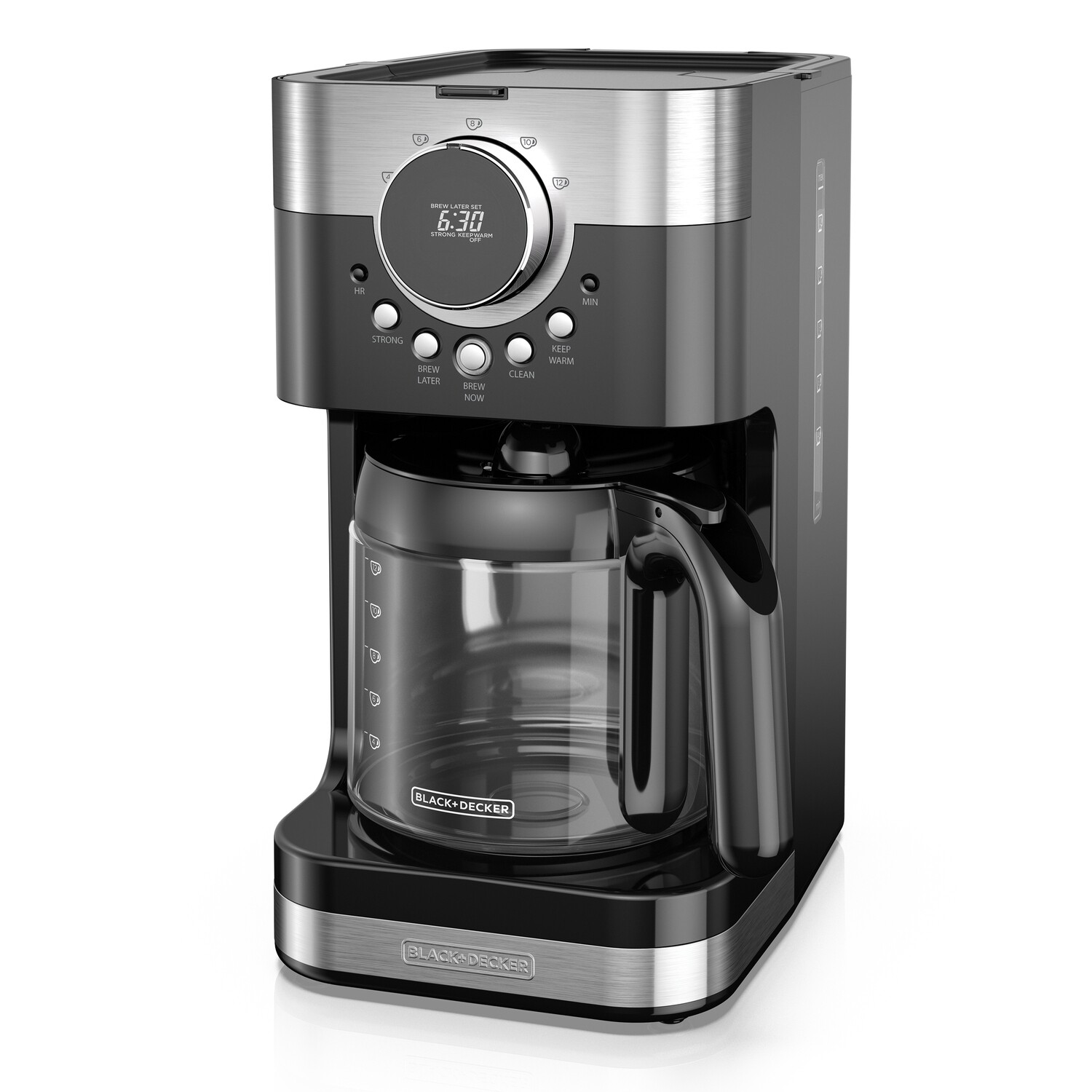 Cafetera 12 tazas inox digital Black + Decker  CM4200s-la
