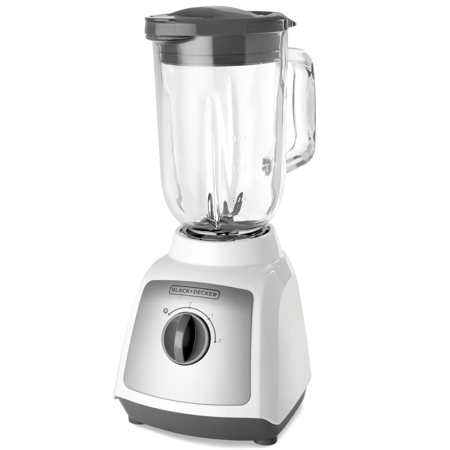 Licuadora 2 veloc Jarra Vidrio 550w Black + Decker BLBD202GW