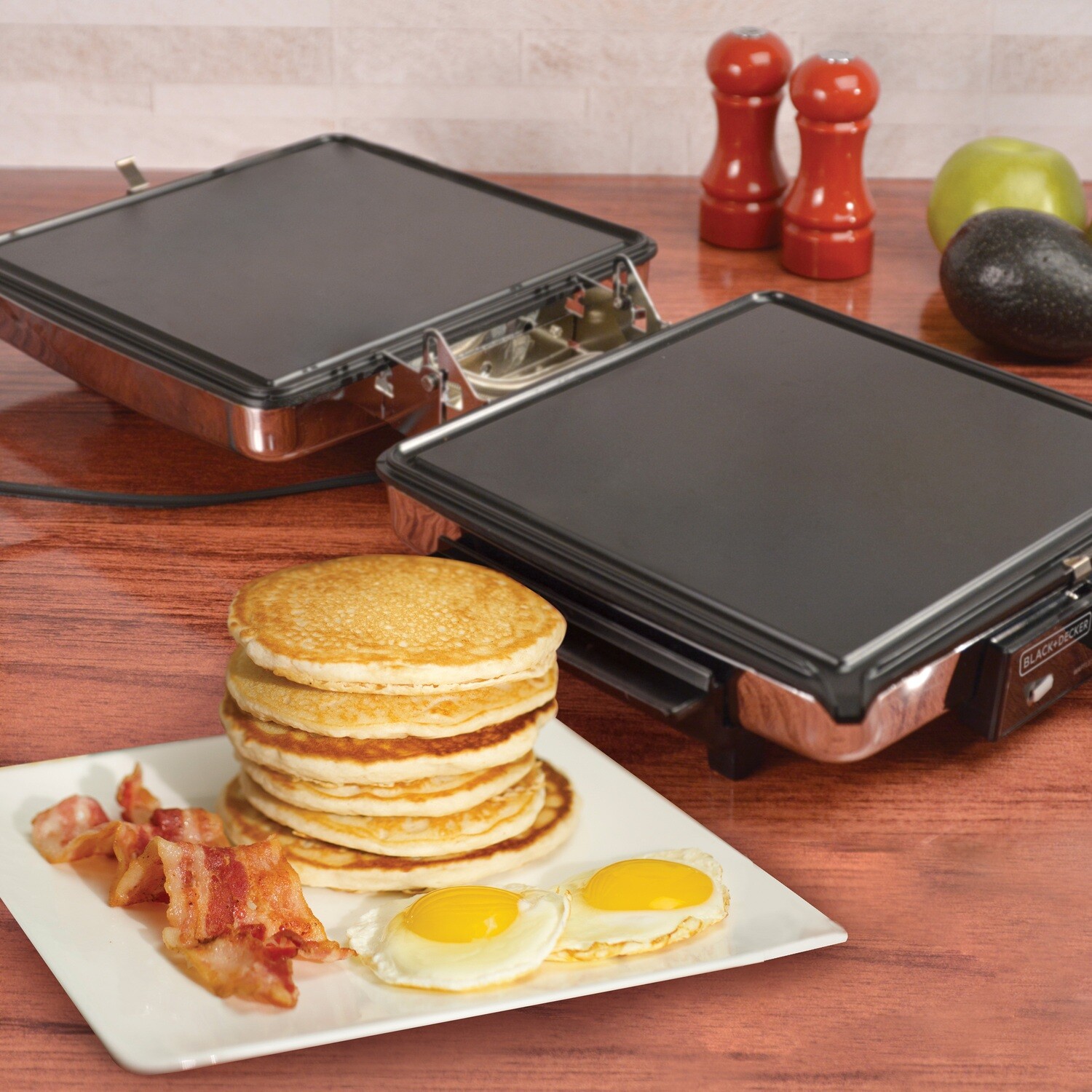 Wafflera parrilla y plancha  Black + Decker G49TD