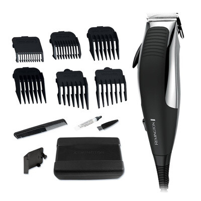 Remington kit cortadora de cabello 12 piezas cromada HC1080