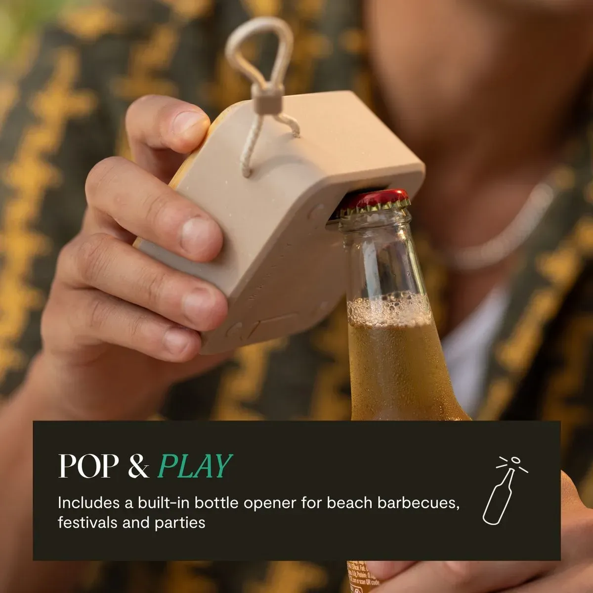 Parlante Bluetooth 5.3 Roots Crema Marley