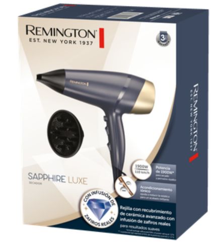 Remington secadora de cabello Sapphire Luxe - D5805 2200W