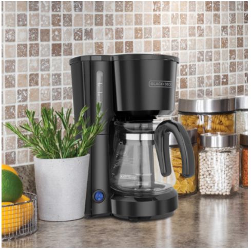 Black + Decker cafetera 5 tazas negra CM0701B