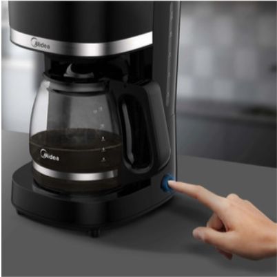 Midea Cafetera 12TZ negra MCD12MWCK