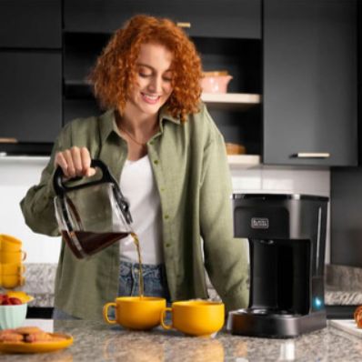 Black + Decker cafetera 12 tazas switch negro mate - CM0021-0BDLA