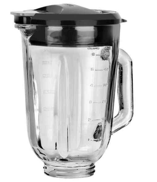 Black + Decker Repuesto jarra vidrio licuadora Tricuadora, Cyclone, Pulverix, Fusion Blade, silenciosa BL1650-04LA