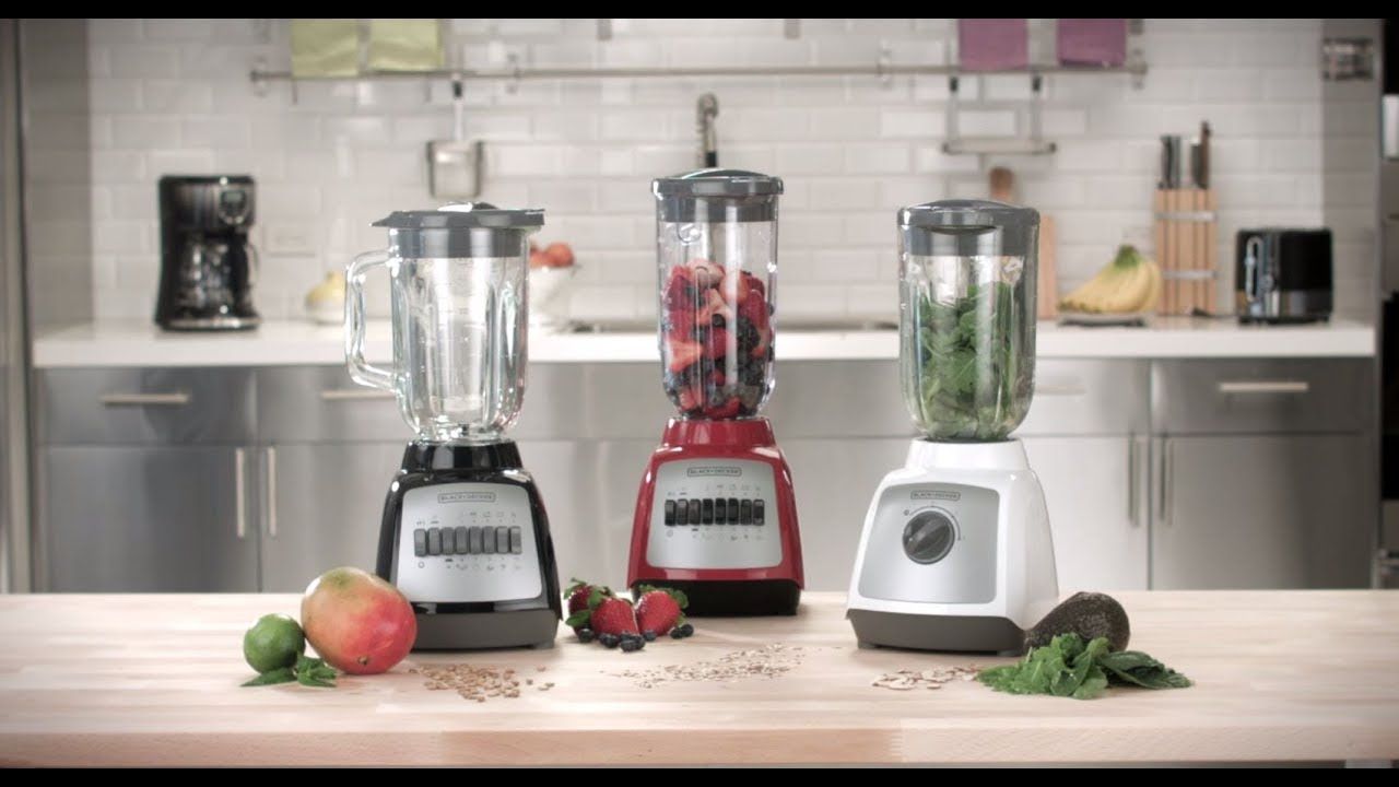 Black + Decker licuadora jarra vidrio 10 velocidades-BLBD210GSR