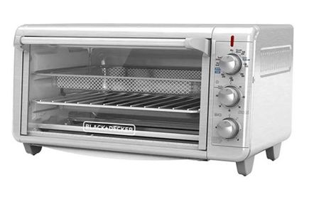 Black + Decker Horno con Freidora de Aire 8 rebanadas inox TO3265xSS-LA