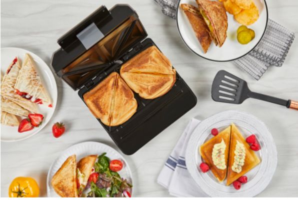 Black+Decker sandwichera de facil limpieza color negro - SM602F-1BDLA