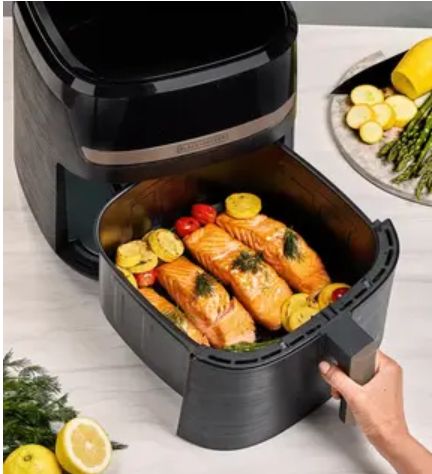 Black + Decker freidora de aire 8L purifry digital color negro - AFBD82-1BDLA