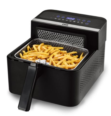 CHIQ freidora aire y aceite duo touch negra CQXAO03G1T1B