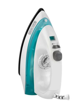 Black + Decker plancha de vapor anti-adherente blanca IRBD100