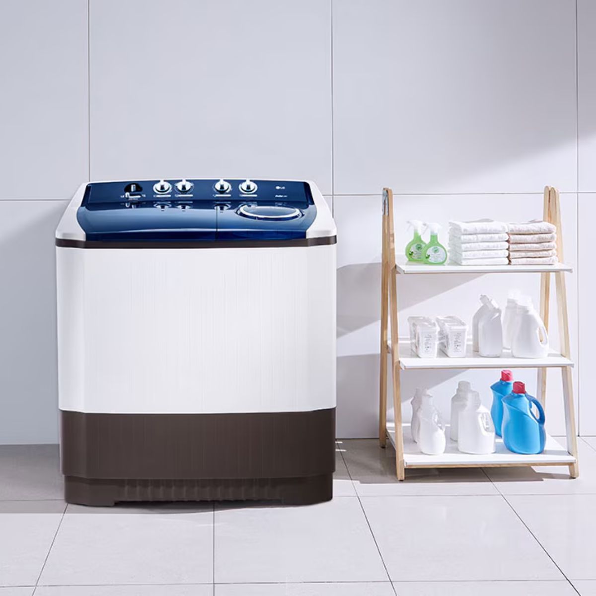 LG Lavadora Dobe tina 15 kg white WP15WAR
