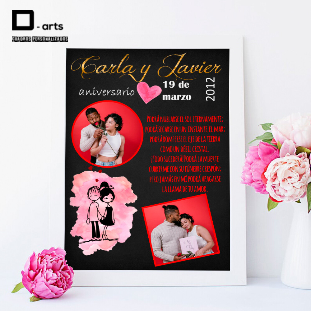 CUADROS PERSONALIZADOS DE PAREJAS