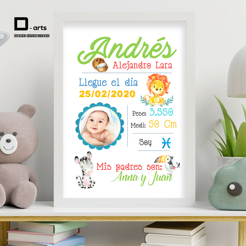 CUADROS PERSONALIZADOS DE NACIMIENTO