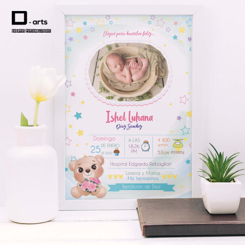 CUADROS PERSONALIZADOS DE NACIMIENTO