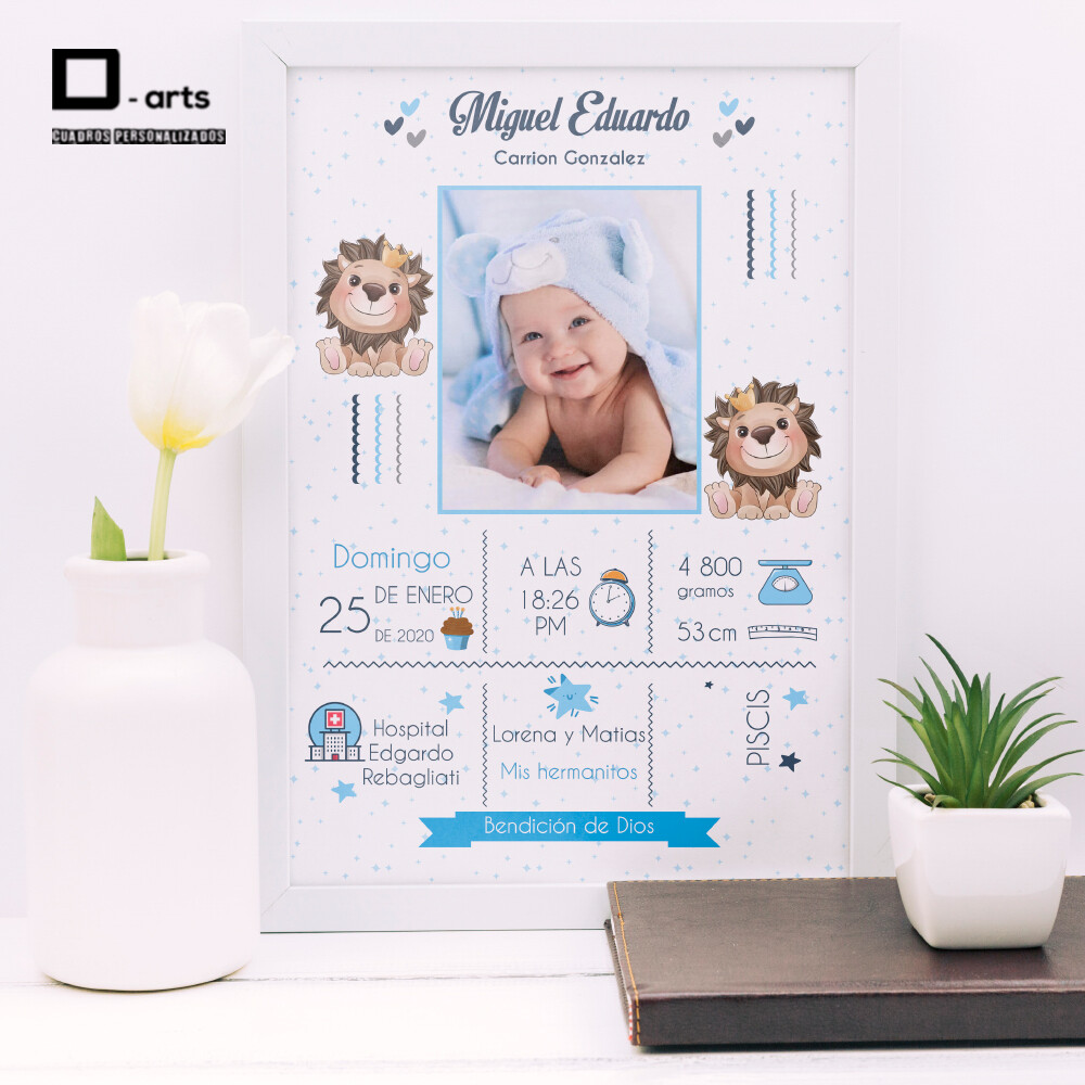 CUADROS PERSONALIZADOS DE NACIMIENTO