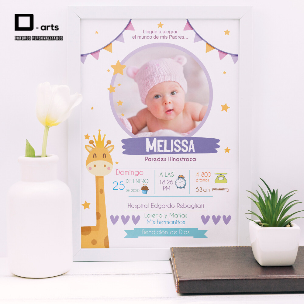 CUADROS PERSONALIZADOS DE NACIMIENTO