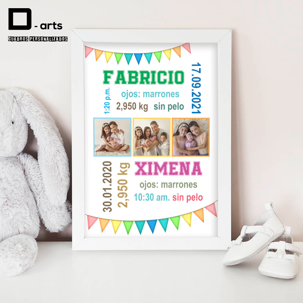 CUADROS PERSONALIZADOS DE NACIMIENTO