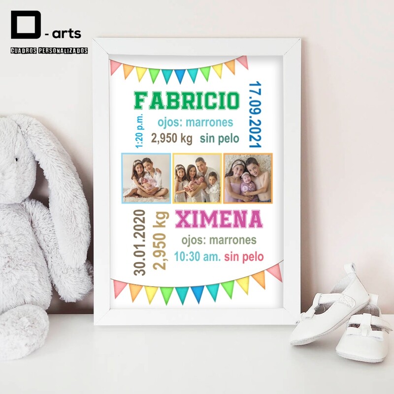 CUADROS PERSONALIZADOS DE NACIMIENTO