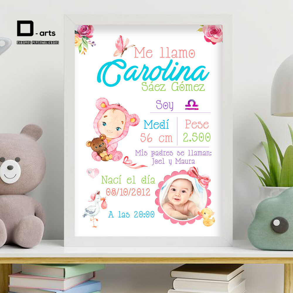 CUADROS PERSONALIZADOS DE NACIMIENTO
