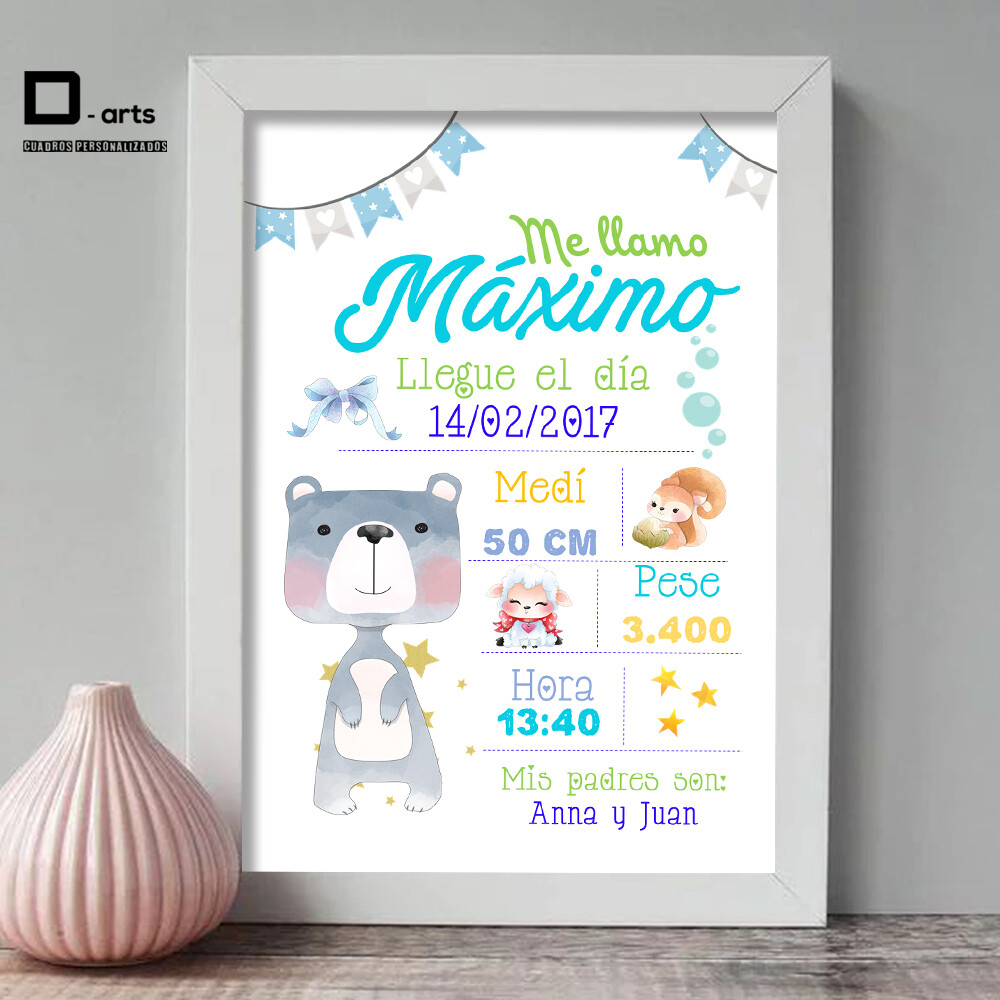 CUADROS PERSONALIZADOS DE NACIMIENTO