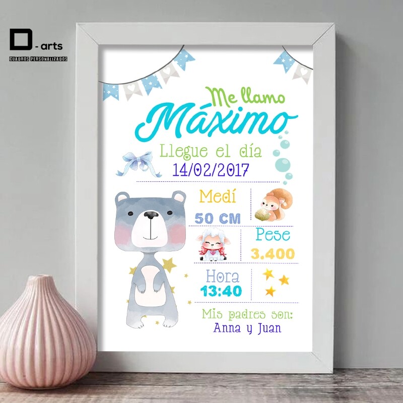 CUADROS PERSONALIZADOS DE NACIMIENTO
