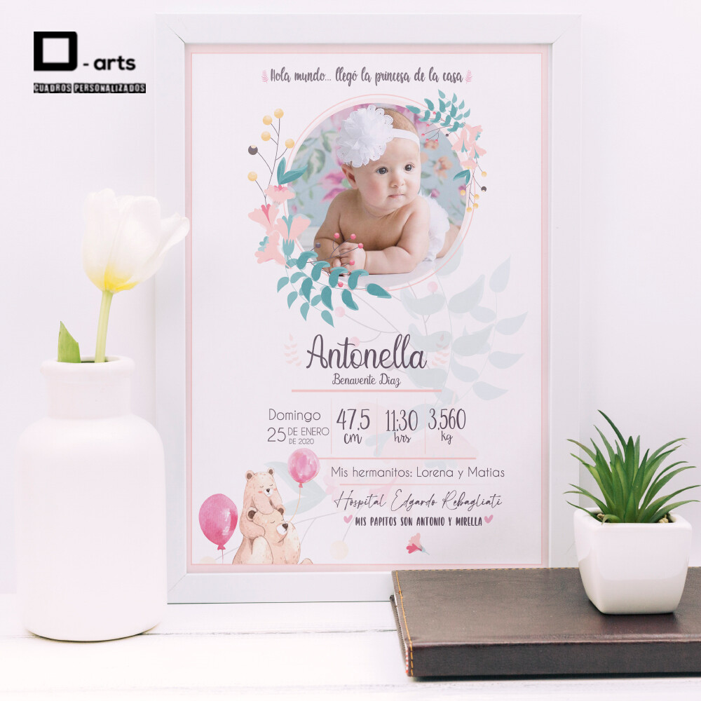 CUADROS PERSONALIZADOS DE NACIMIENTO