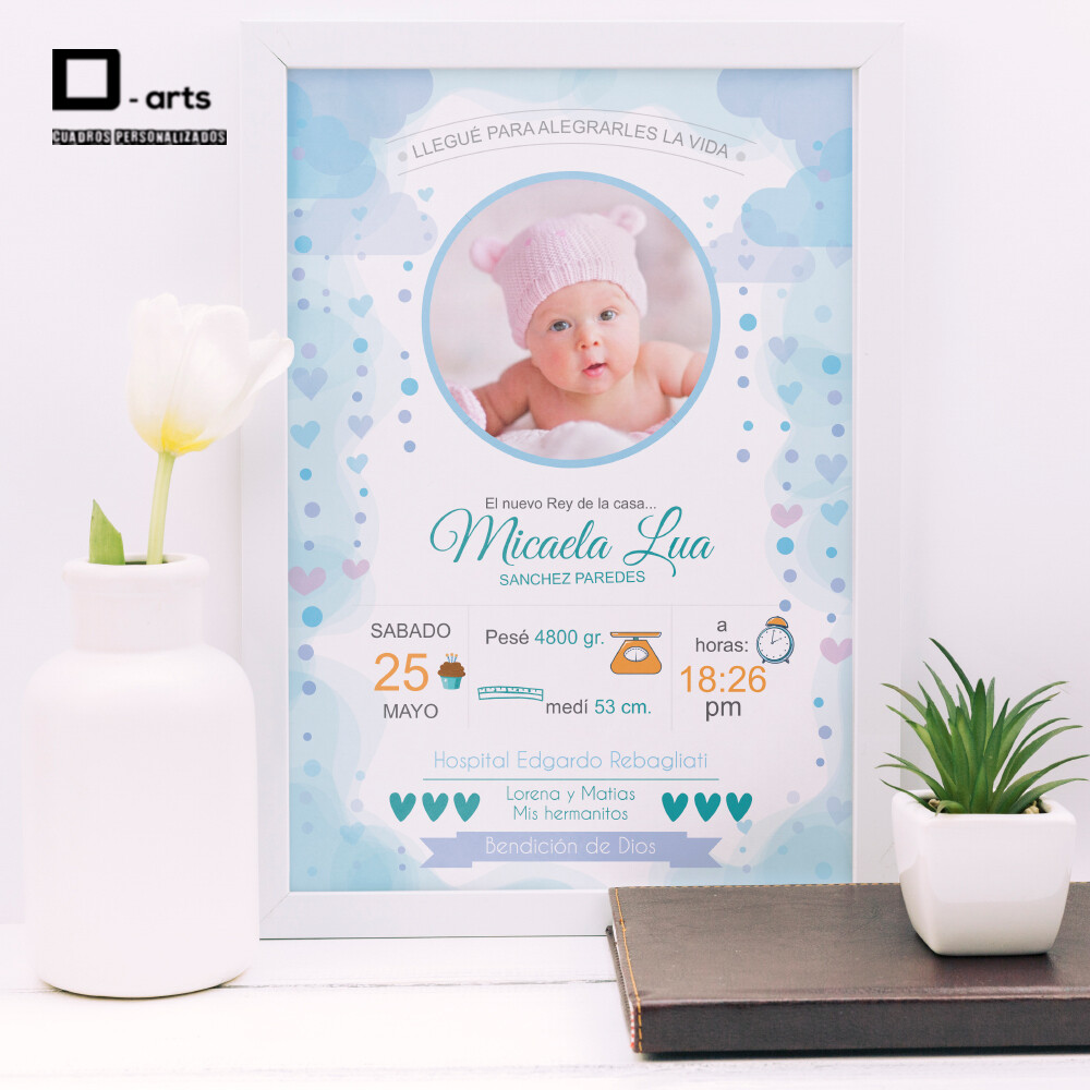 CUADROS PERSONALIZADOS DE NACIMIENTO