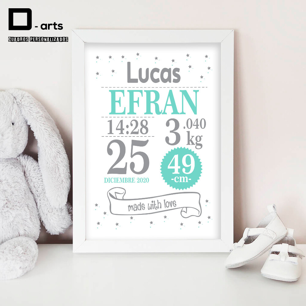 CUADROS PERSONALIZADOS DE NACIMIENTO