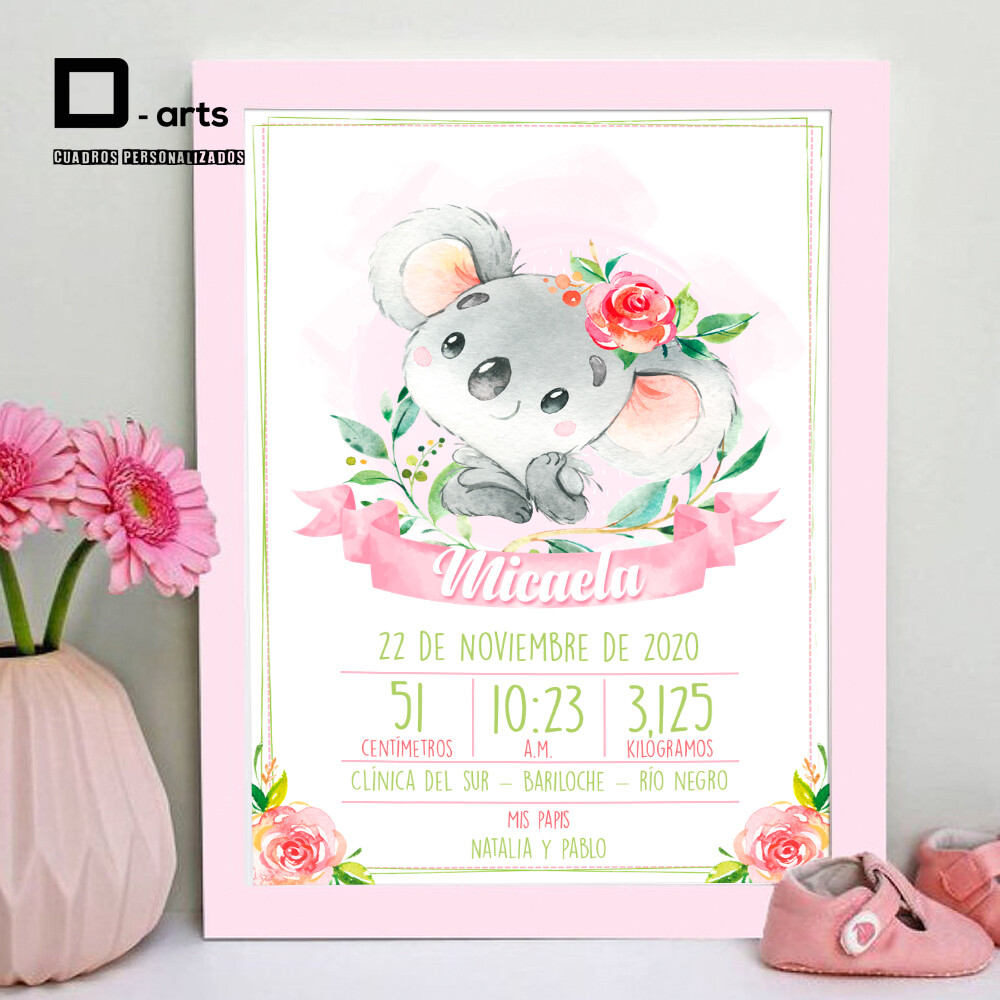 CUADROS PERSONALIZADOS DE NACIMIENTO