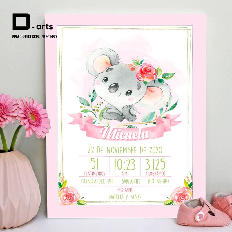 CUADROS PERSONALIZADOS DE NACIMIENTO