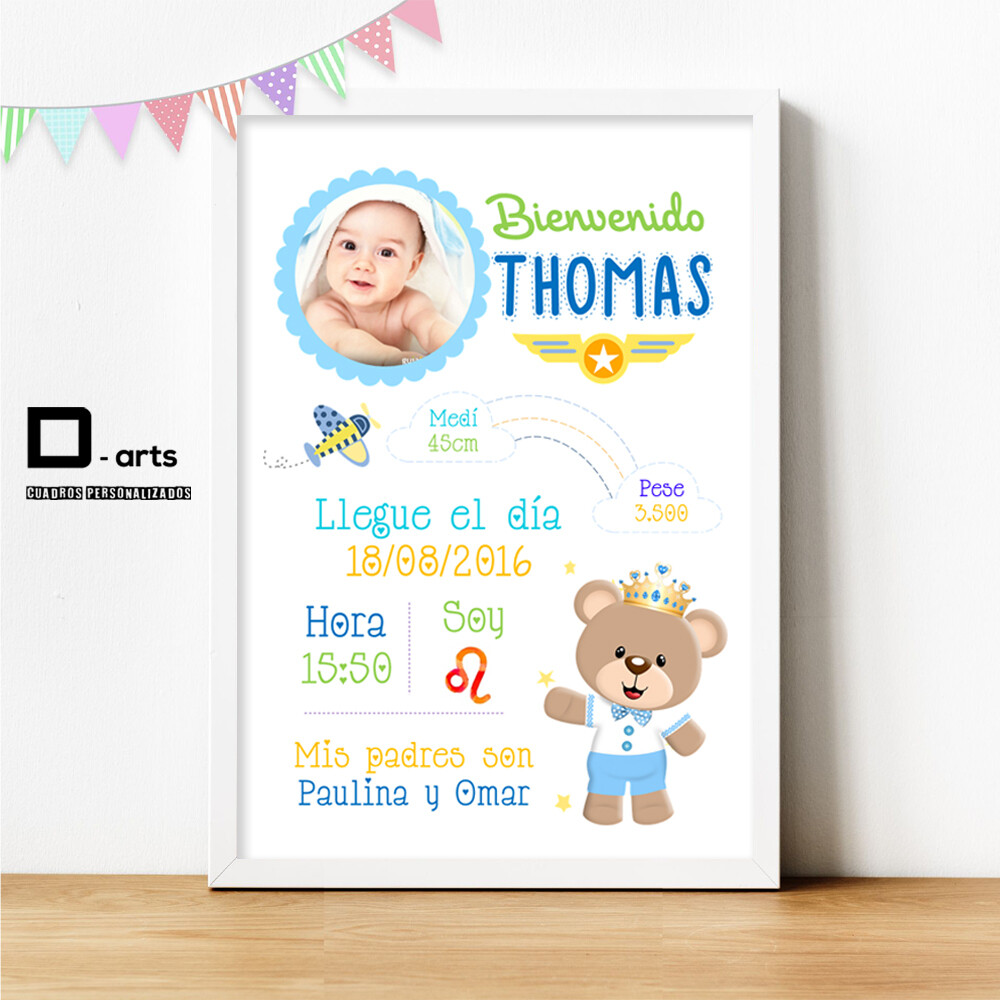 CUADROS PERSONALIZADOS DE NACIMIENTO