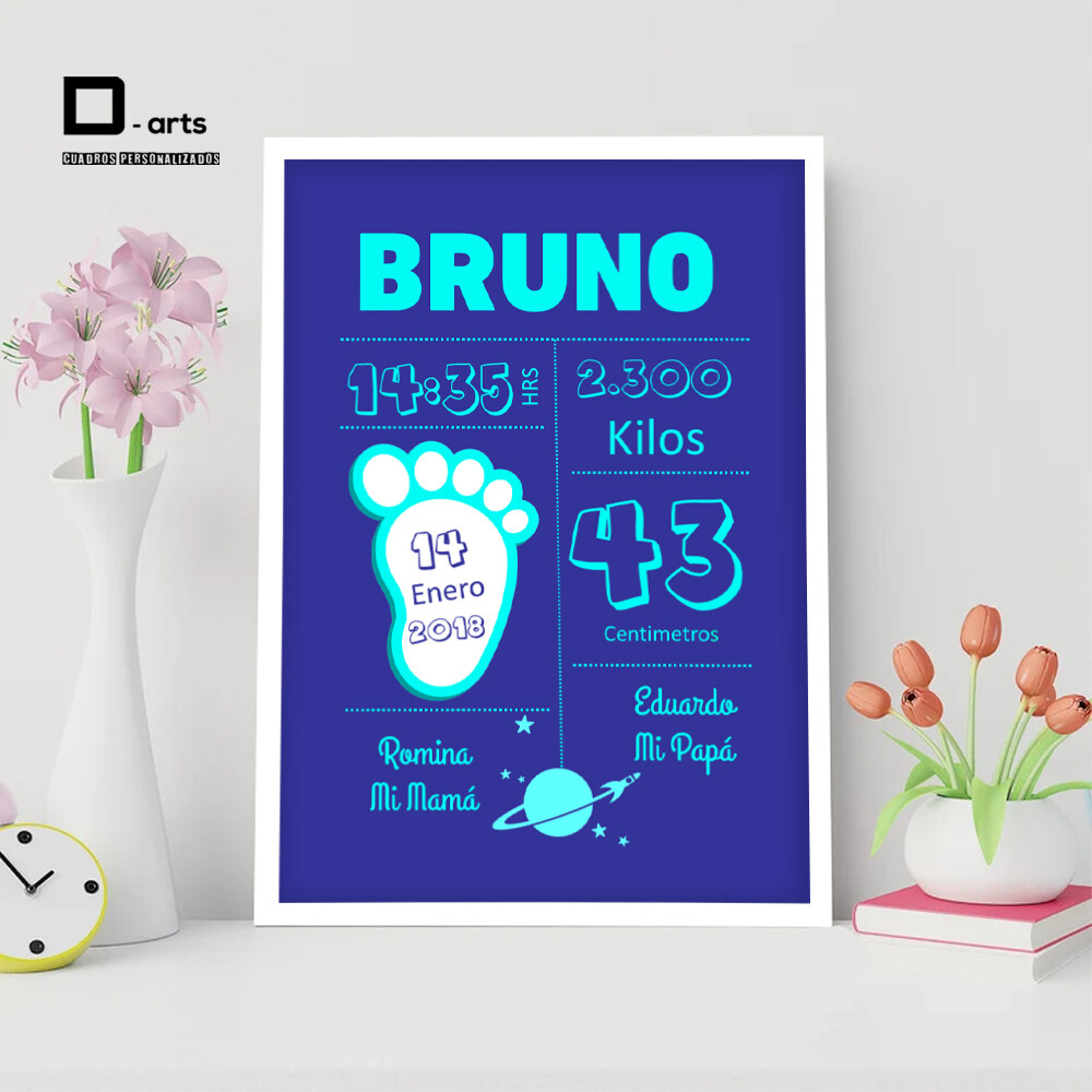 CUADROS PERSONALIZADOS DE NACIMIENTO