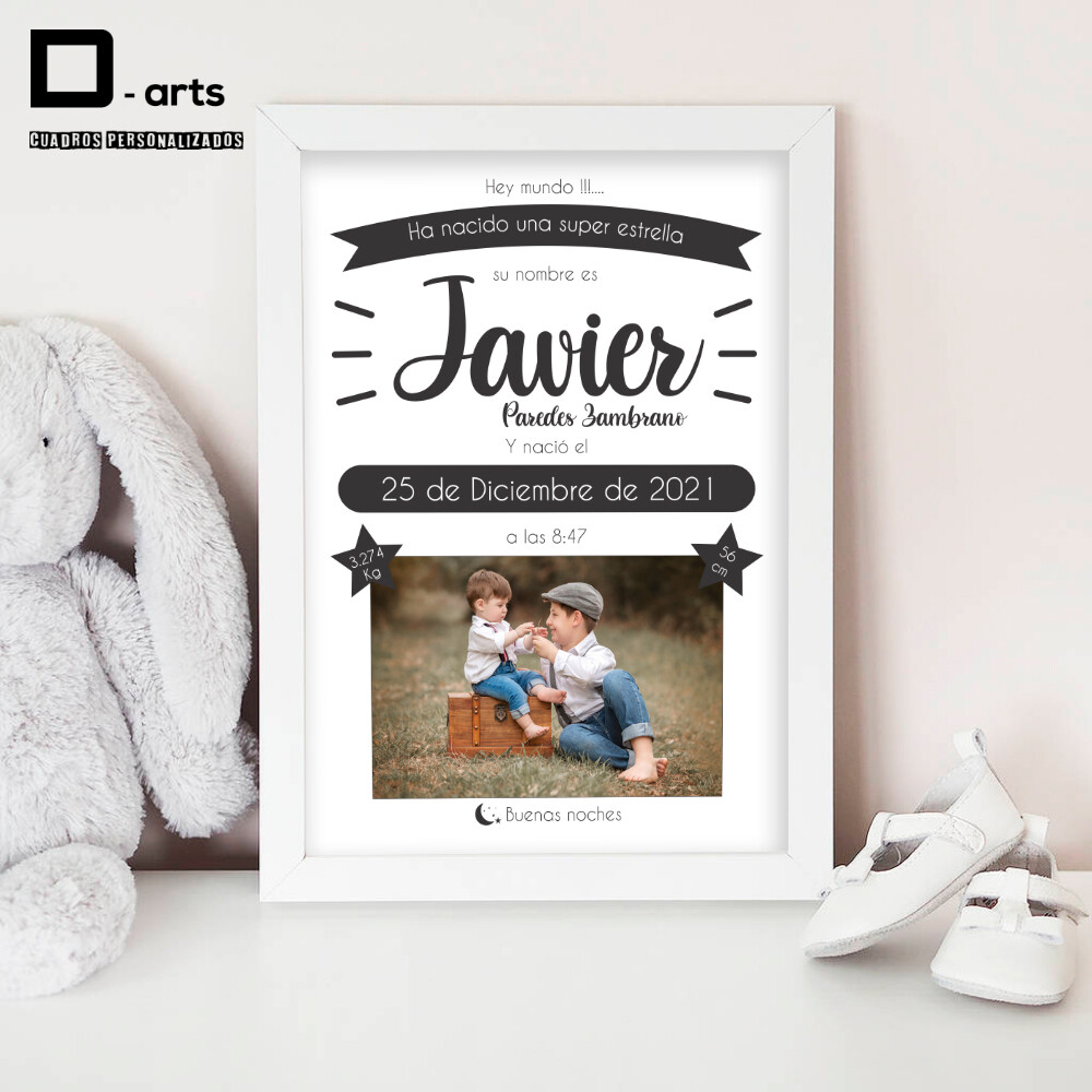 CUADROS PERSONALIZADOS DE NACIMIENTO