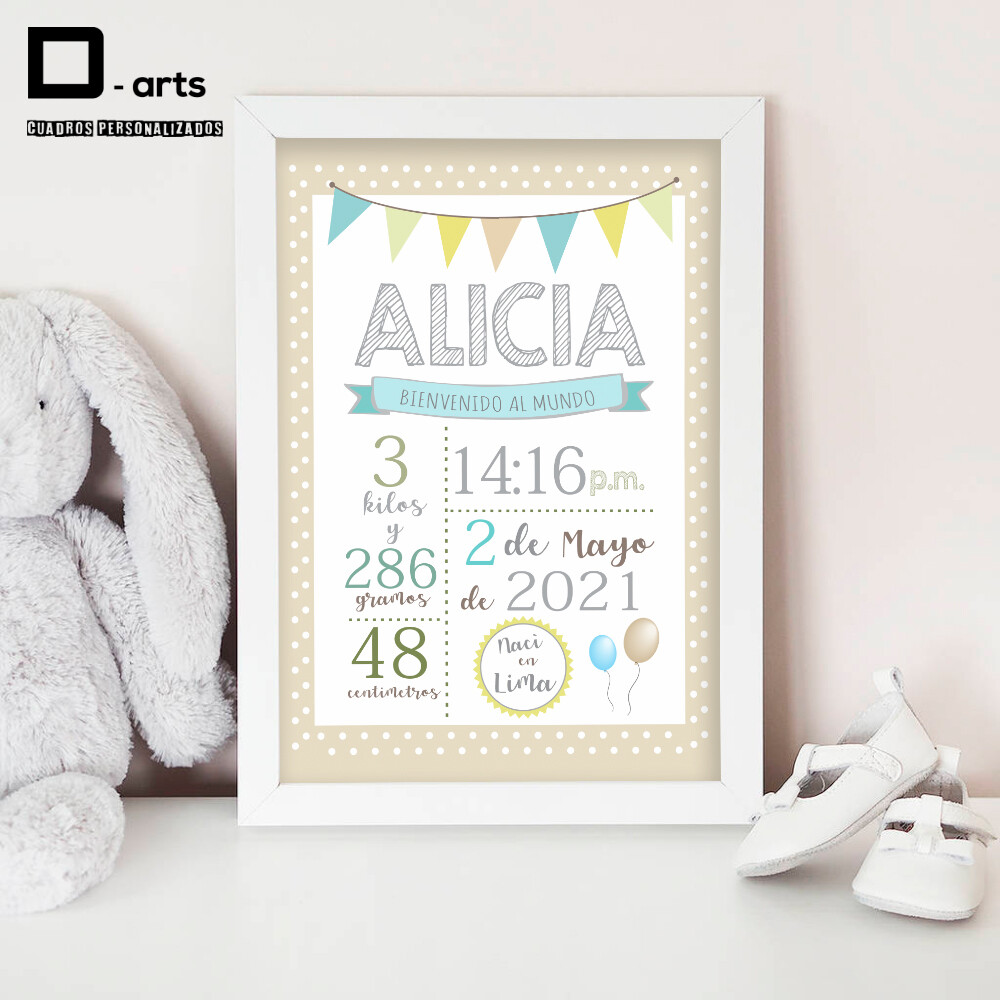 CUADROS PERSONALIZADOS DE NACIMIENTO