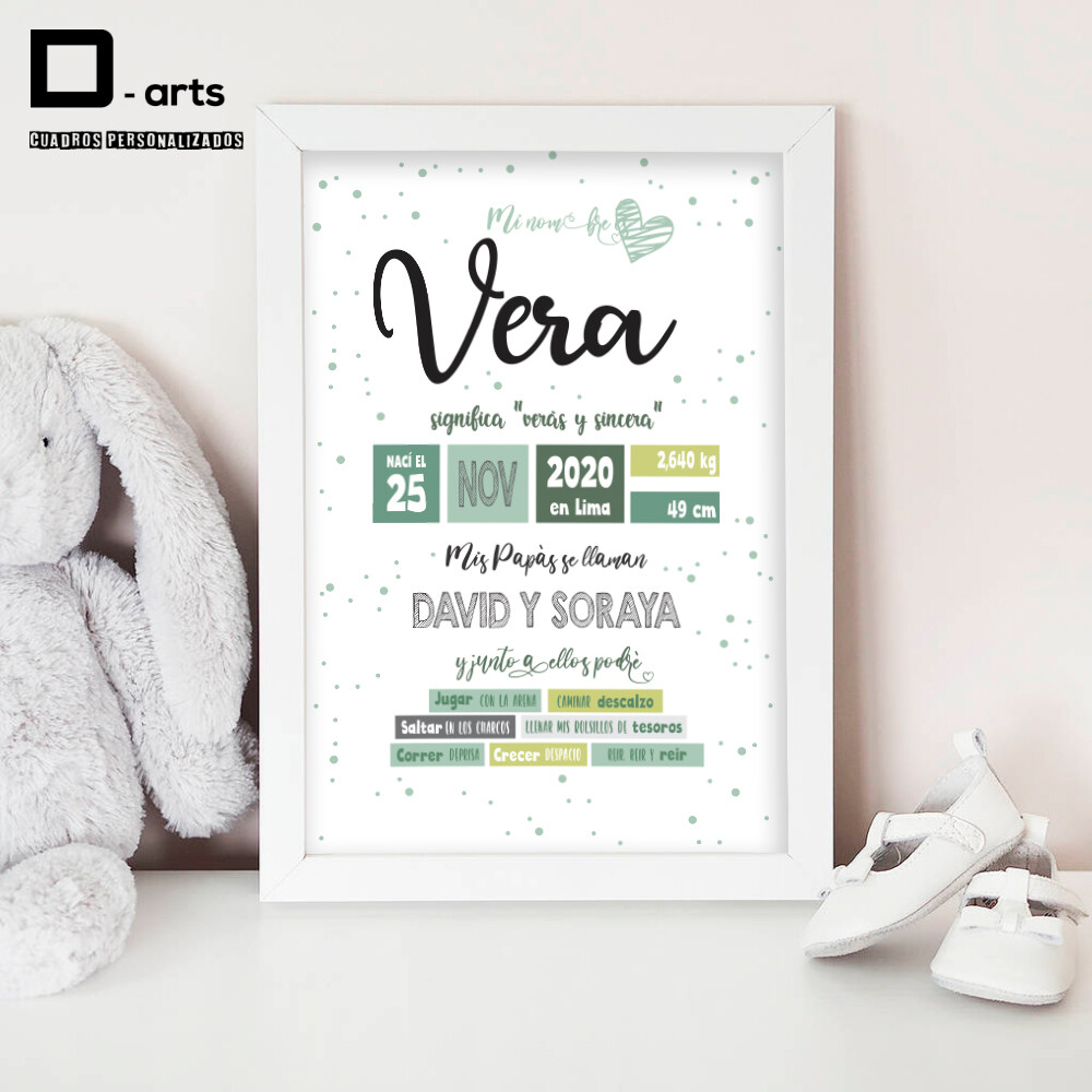 CUADROS PERSONALIZADOS DE NACIMIENTO