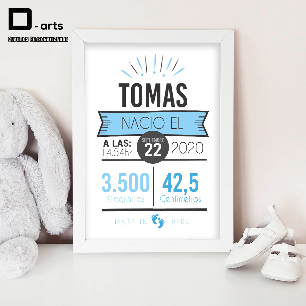 CUADROS PERSONALIZADOS DE NACIMIENTO