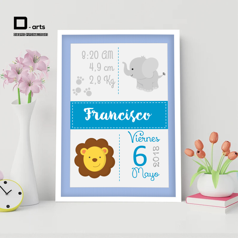 CUADROS PERSONALIZADOS DE NACIMIENTO
