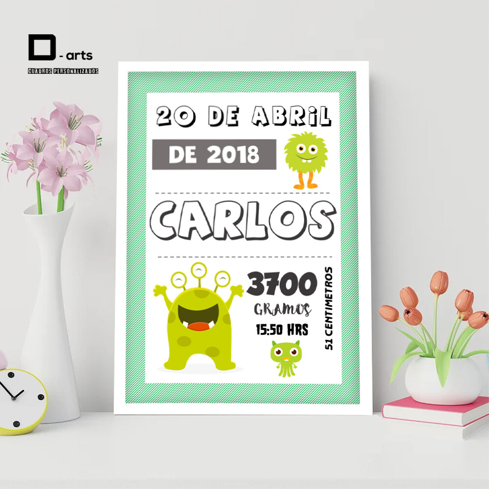 CUADROS PERSONALIZADOS DE NACIMIENTO