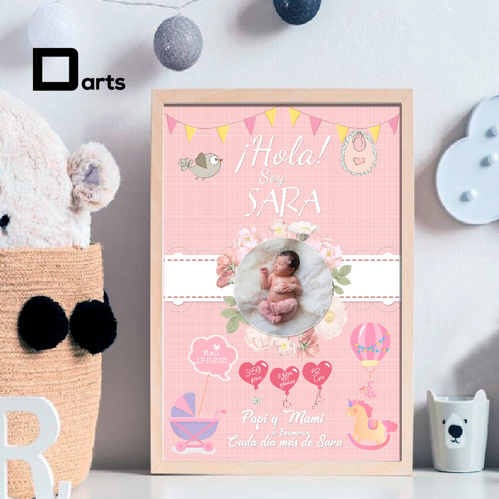 CUADROS PERSONALIZADOS DE NACIMIENTO / BABY SHOWER