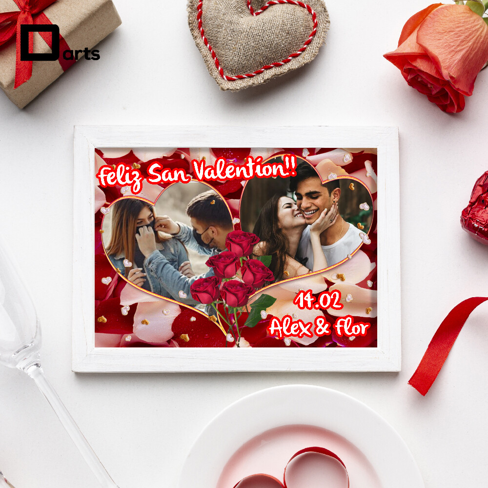 CUADROS PERSONALIZADOS DE PAREJAS SAN VALENTIN