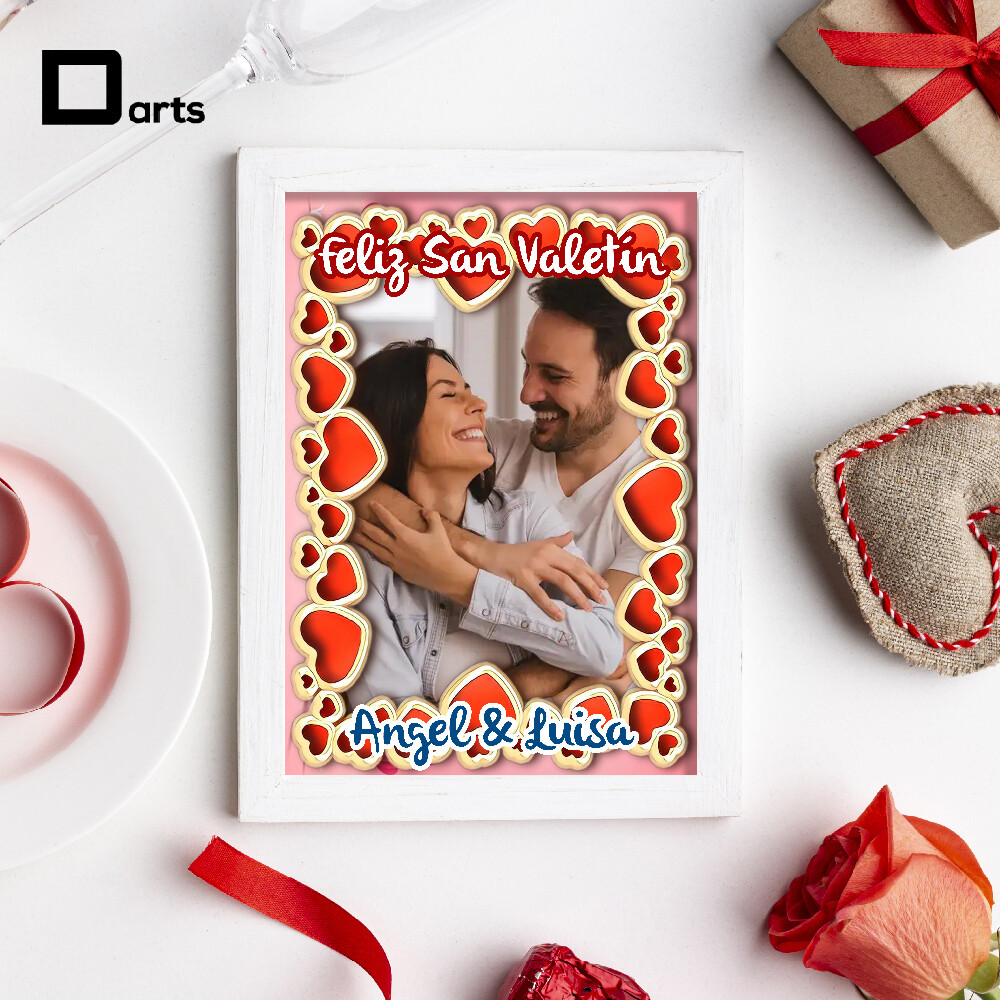 CUADROS PERSONALIZADOS DE PAREJAS SAN VALENTIN