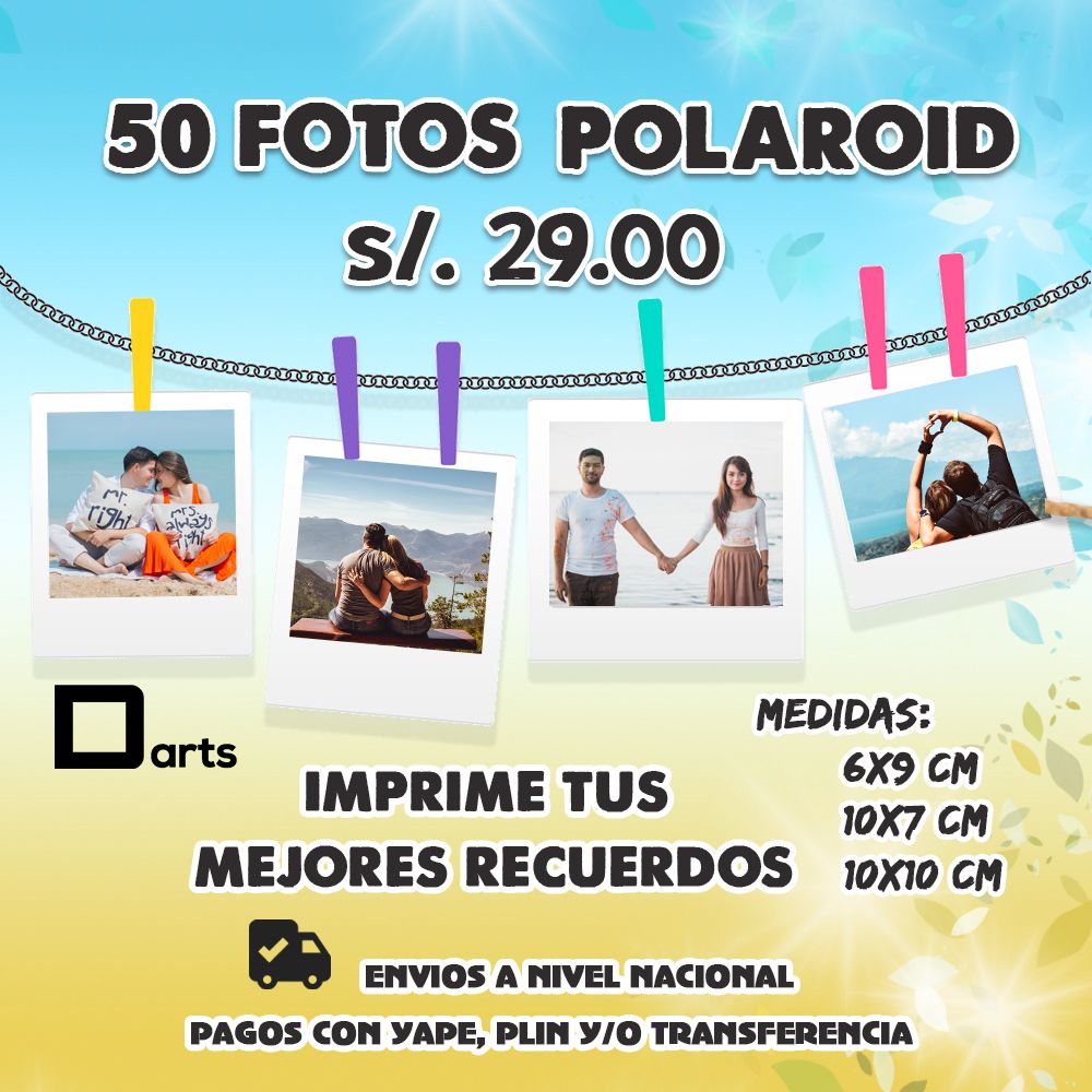 PACK 50 FOTOS POLAROID