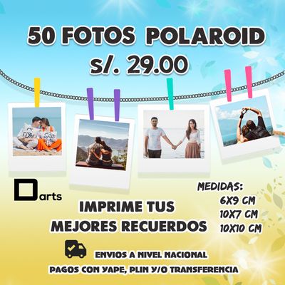 PACK 50 FOTOS POLAROID