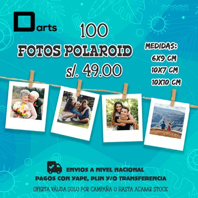 PACK 100 FOTOS POLAROID