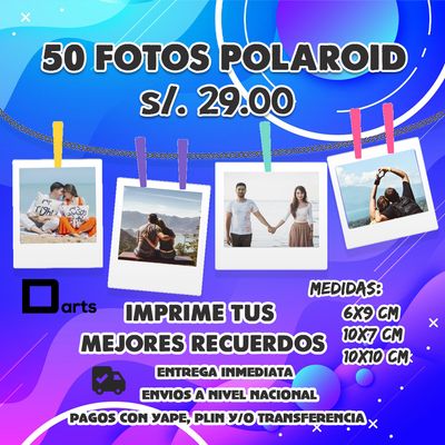 PACK 50 FOTOS POLAROID