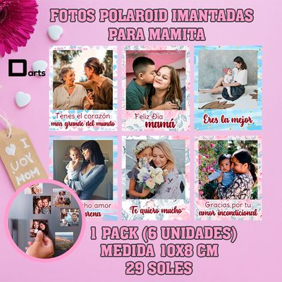 FOTOS IMANTADAS POLAROID PARA MAMITA