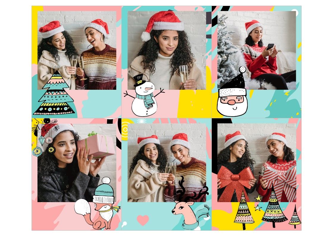 FOTOS IMANTADAS POLAROID NAVIDEÑAS